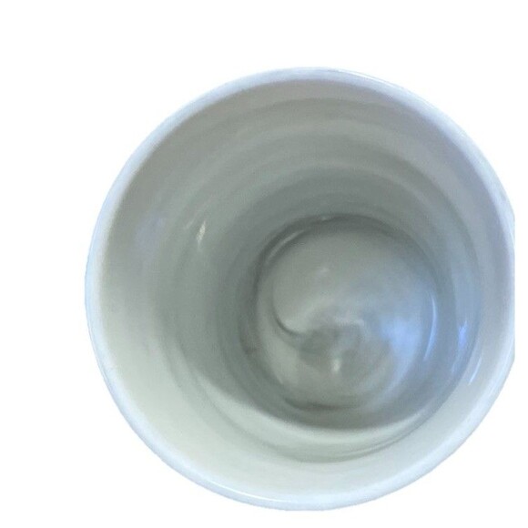 'Mens" Coffee Grey Swirl Ceramic Mug With cover And Gold Colored, HandMade !!! - Picture 14 of 16